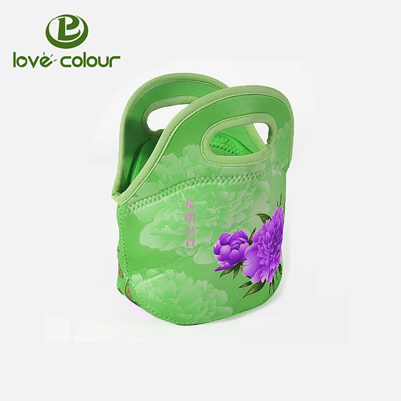 Eco Friendly Custom Insulate Neoprene cooler lunch bag With Shoulder Strap