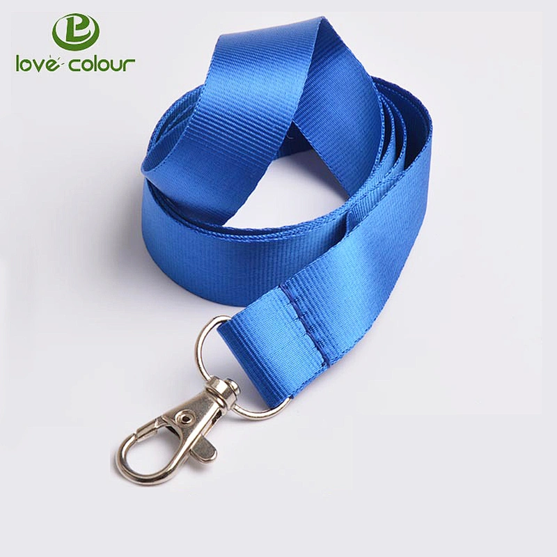 Custom fashion polyester school lanyard/cheap plain lanyards