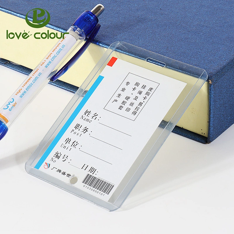 Hot sale waterproof card holder in transparent pvc material