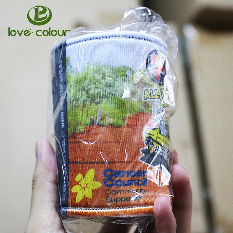 Custom logo 4mm neoprene can cooler for event