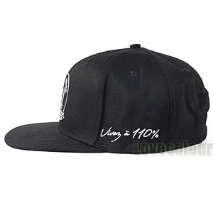 Hot selling customized cotton black snapback cap wholesale