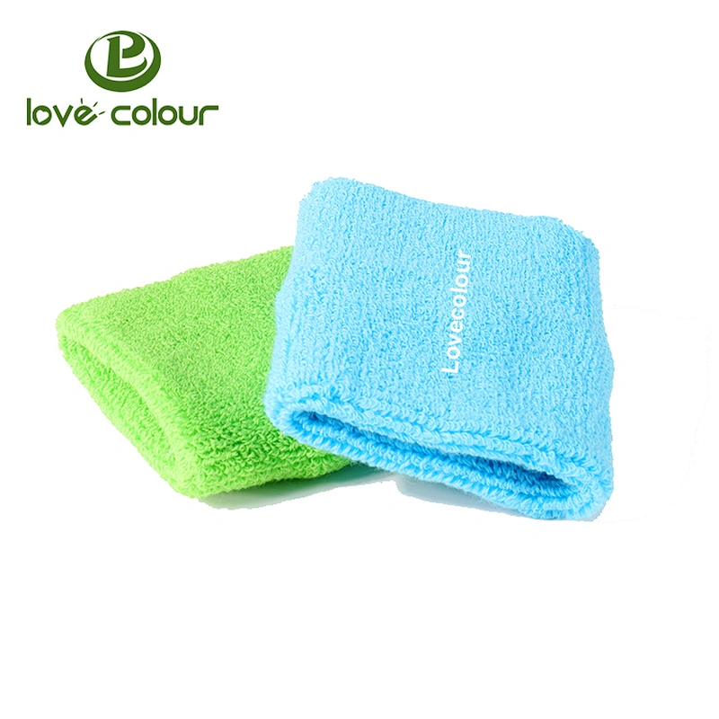High breathable personalized custom blue sweatbands in bulk
