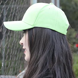 Cheap Customised Green 100% polyester embroidery baseball cap