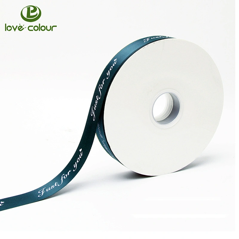 Custom christmas satin 30 mm ribbon printing on two sides