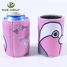 Custom printing neoprene stubby holder beer sleeve can cooler for party