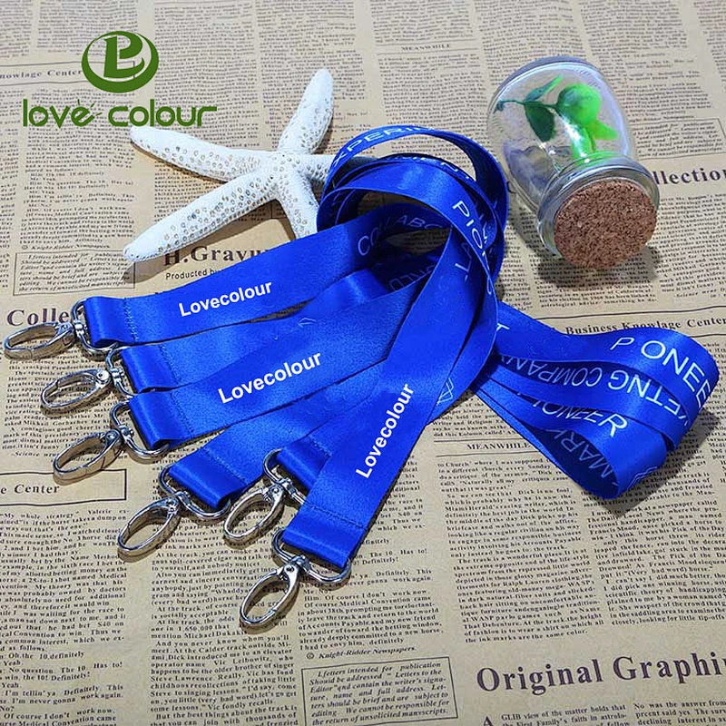 Promotional items ID card holder polyester keychain strap custom lanyard