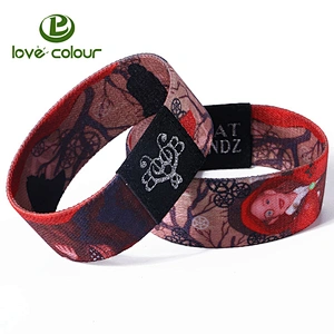 Custom Size Polyester Kid Elastic Bracelet for Game