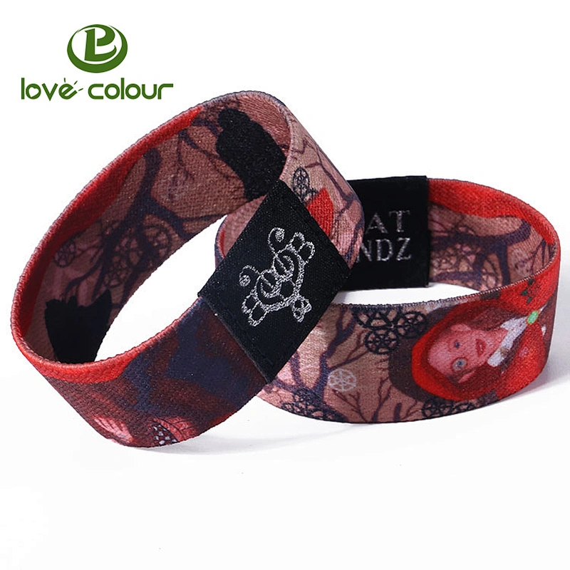 Custom Size Polyester Kid Elastic Bracelet for Game