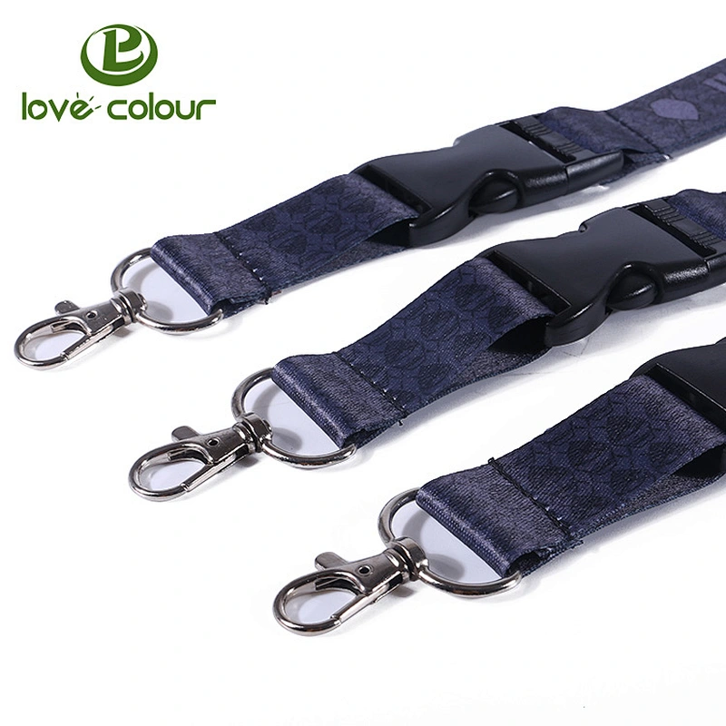 Customized full color print sublimation lanyards with metal hook