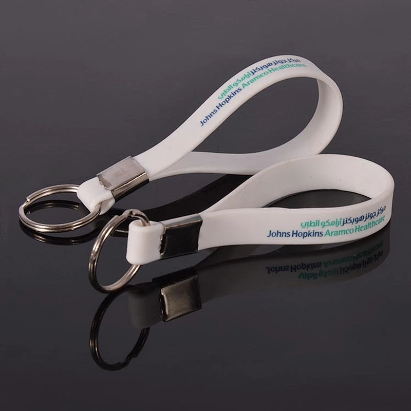 Promotional items cheap silicone wristbands keychain china wholesale