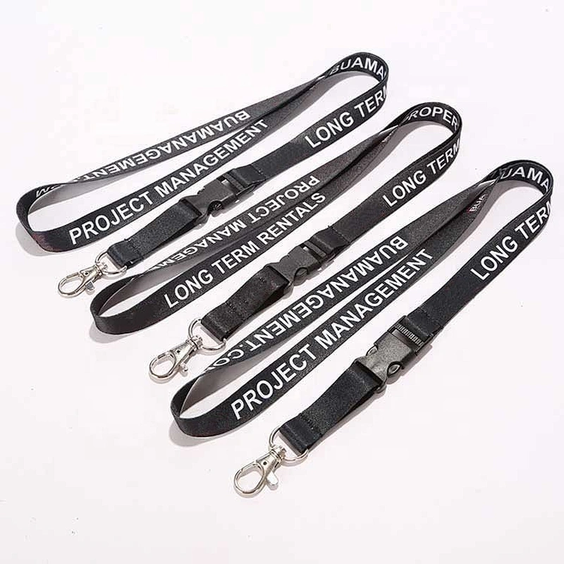 Custom Logo Sublimation Heated Transfer Neck Polyester Printing Lanyard for Promotional Gift With Release Buckle