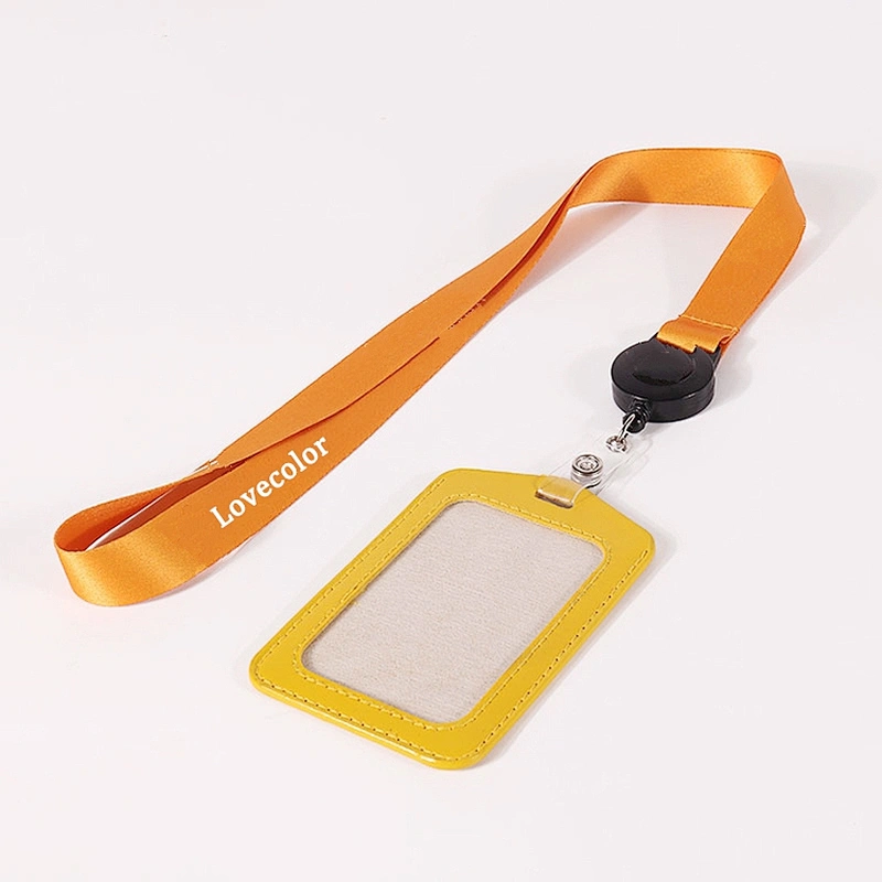 Personalized polyester lanyards printed neck id badge holder strap with logo custom
