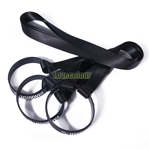 Promotional coffee cup holder lanyard with silicone wrist band for events