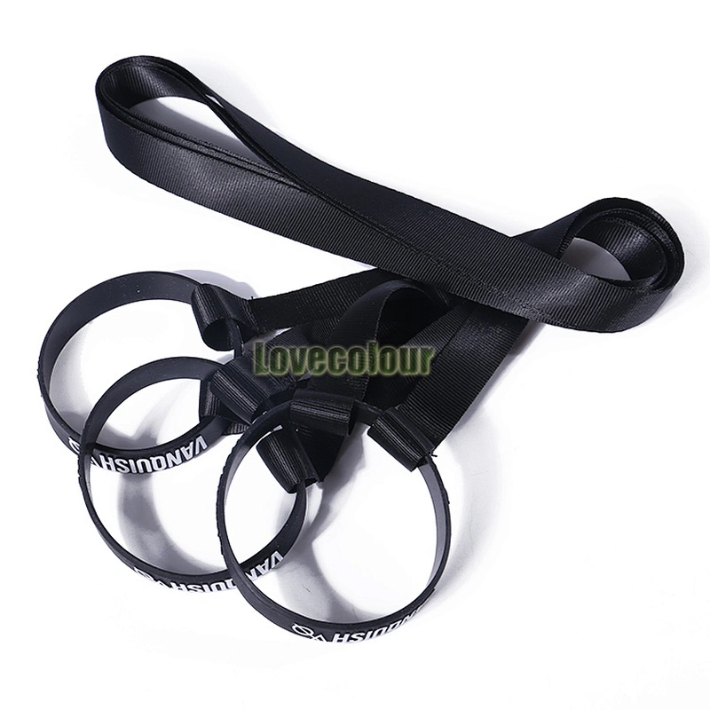 Promotional coffee cup holder lanyard with silicone wrist band for events