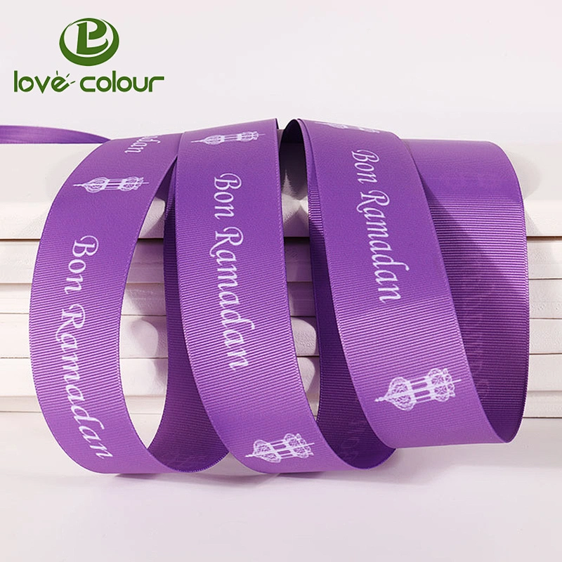 High quality custom dance polyester grosgrain gymnastic ribbons