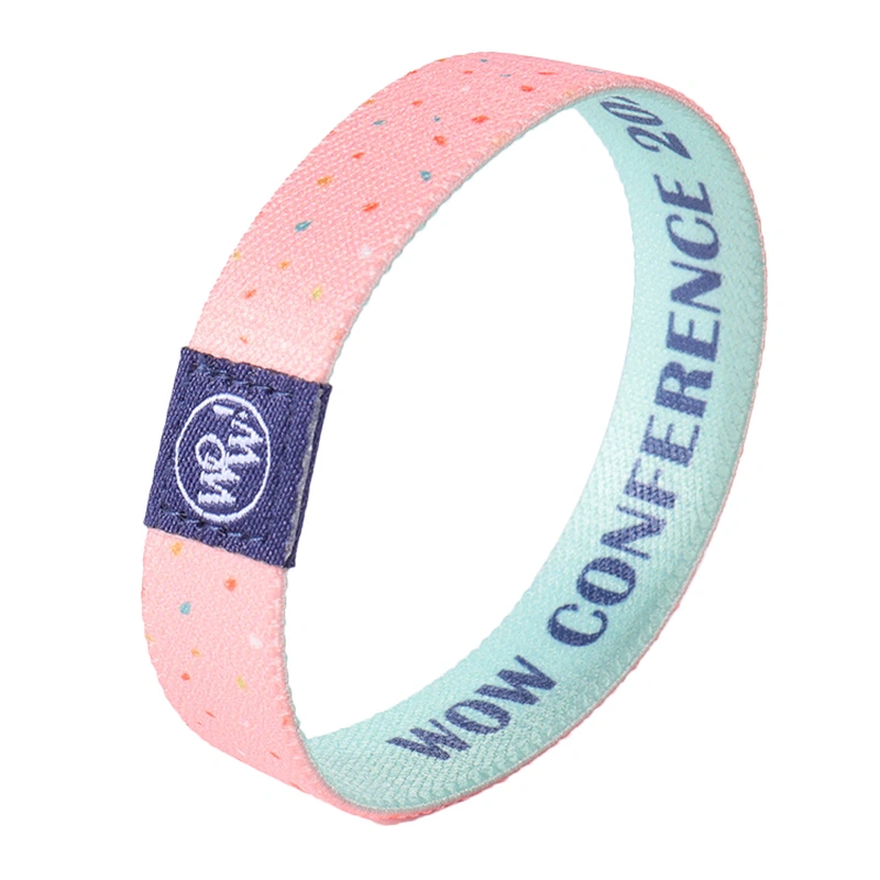 Woven NFC festival event RFID elastic wristband