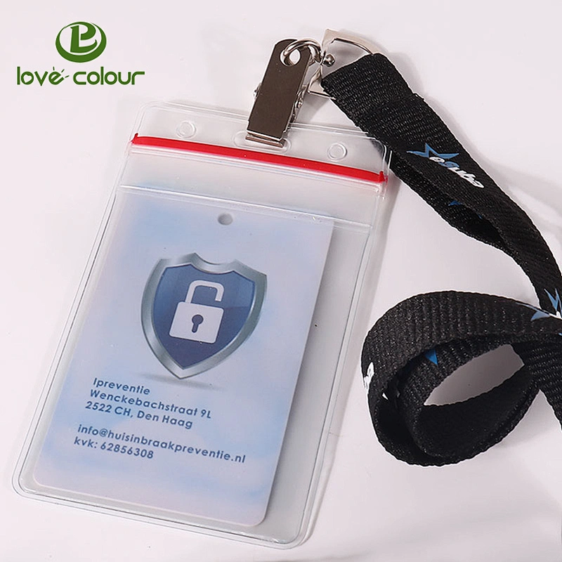 PVC vinyl id badge holder for events