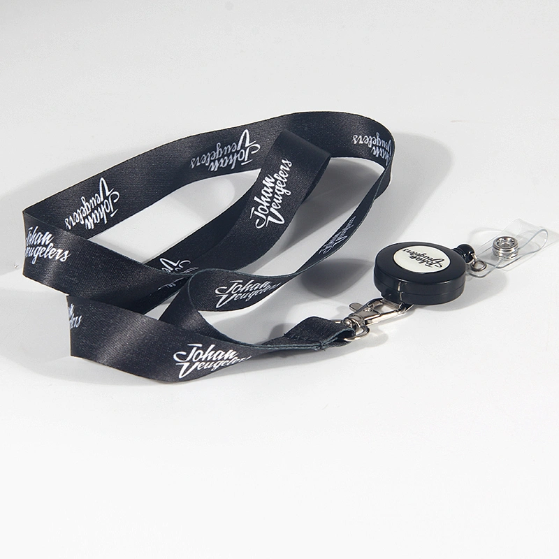 Polyester lanyards with logo custom and id badge holder