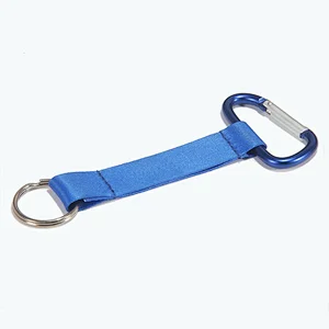 New product polyester short key chain strap /cheap custom logo lanyard keychain