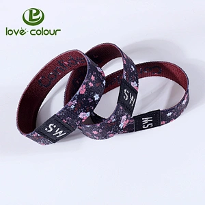 Best selling event using elastic wristband with fabric label