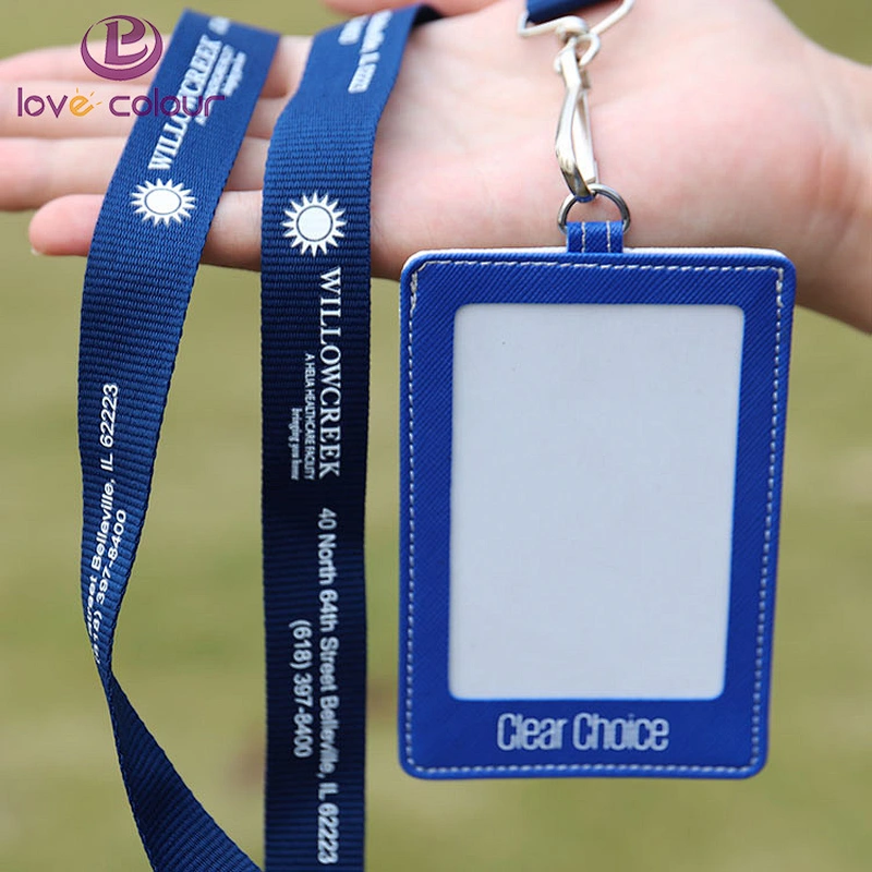 Custom Fashionable polyester identification cards holder lanyard tape