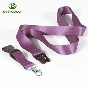 Most Popular Promotional Polyester ID Holder Solid Color Neck Strap