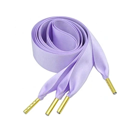 Wholesale high quality custom printed satin ribbon shoelaces for girls