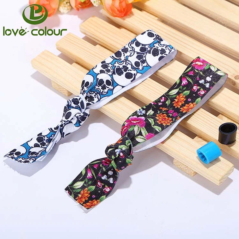 High quality girls using hair band custom hair elastic bundle tie