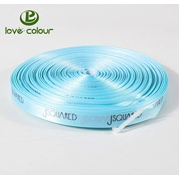Hot sale high quality blue satin ribbon for wedding