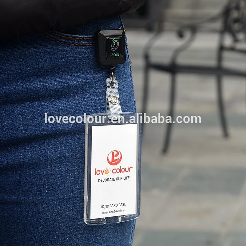 New product hard plastic ID card holders custom