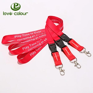Custom sport event id card holder polyester lanyard strap