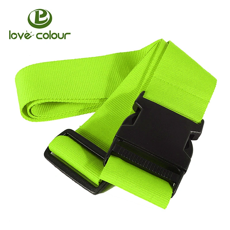 Polyester silk screen printing luggage strap with digital lock