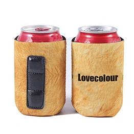 Customized magnets foldable neoprene magnetic can holder cooler sleeve