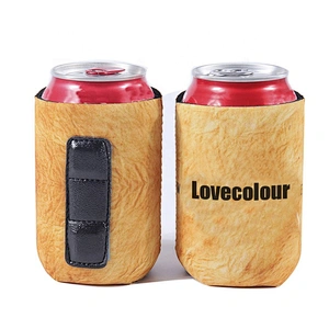 Customized magnets foldable neoprene magnetic can holder cooler sleeve