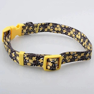 Eco Friendly Recycle Comfortable Polyester Printing Pet Products Dog Collars