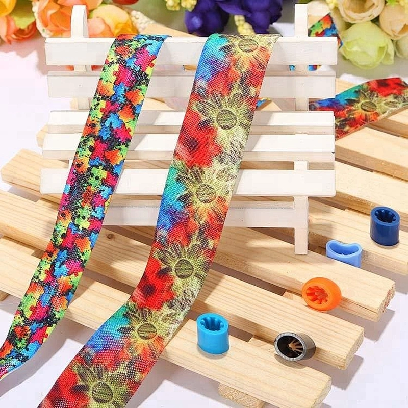 Custom polyester girl elastic hair tie