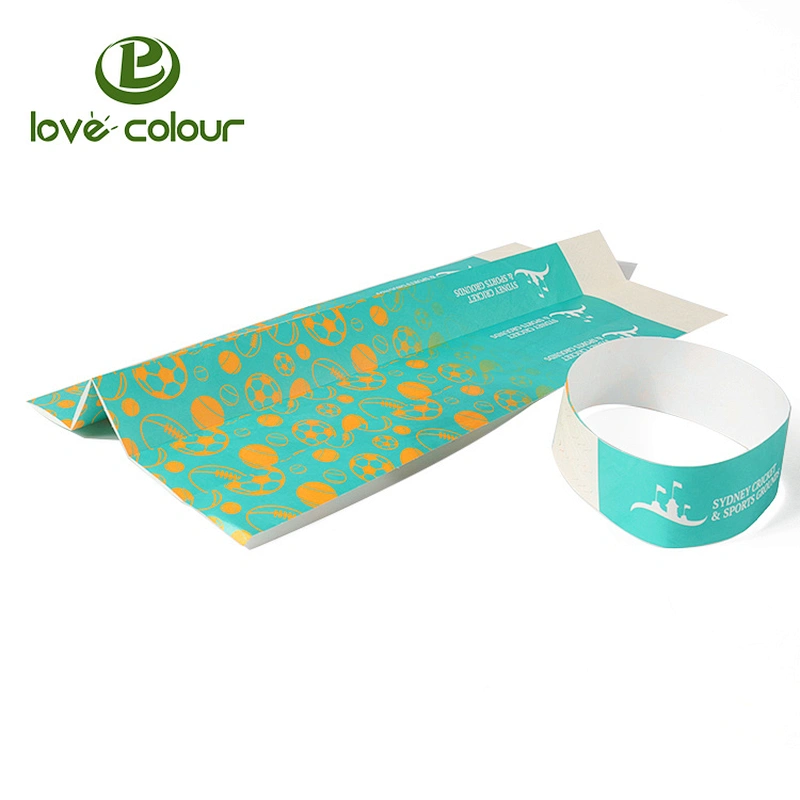 Professional custom vinyl paper pvc bracelet wristbands supplier