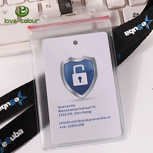 Custom Flexible vinyl badge holders for displaying name tags