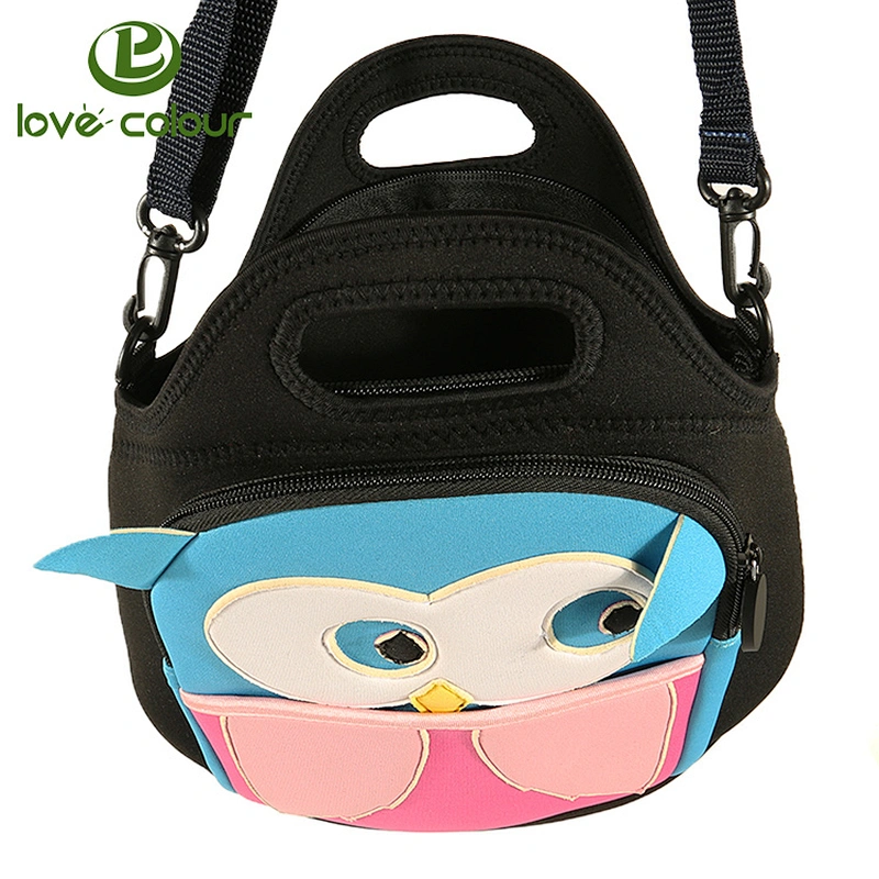 Eco Friendly Custom Insulate Neoprene cooler lunch bag With Shoulder Strap