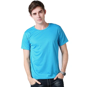 Printed Cotton Material Advertising Promotion T-Shirt Grey