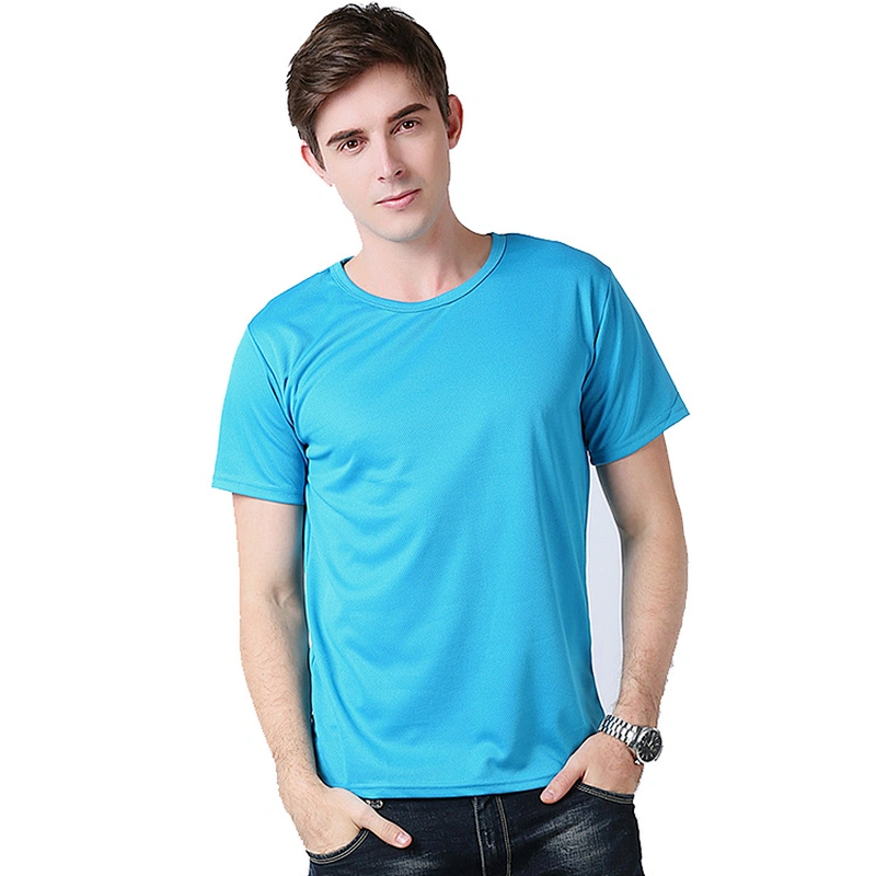 Printed Cotton Material Advertising Promotion T-Shirt Grey
