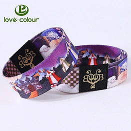 Guangzhou company festival celebration elastic stretch wristband for party