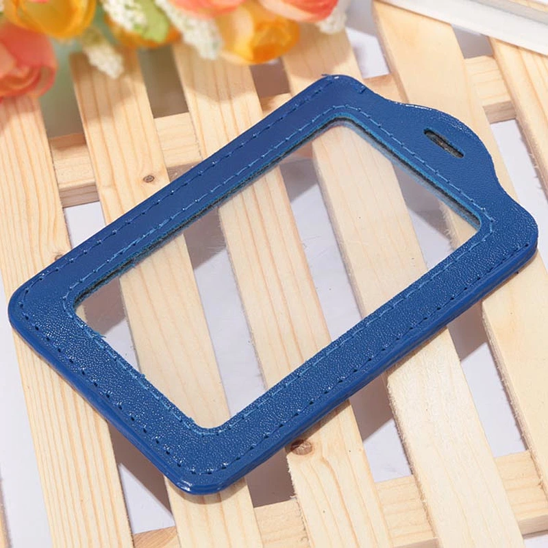 New style pu leather ic card holder for company employee