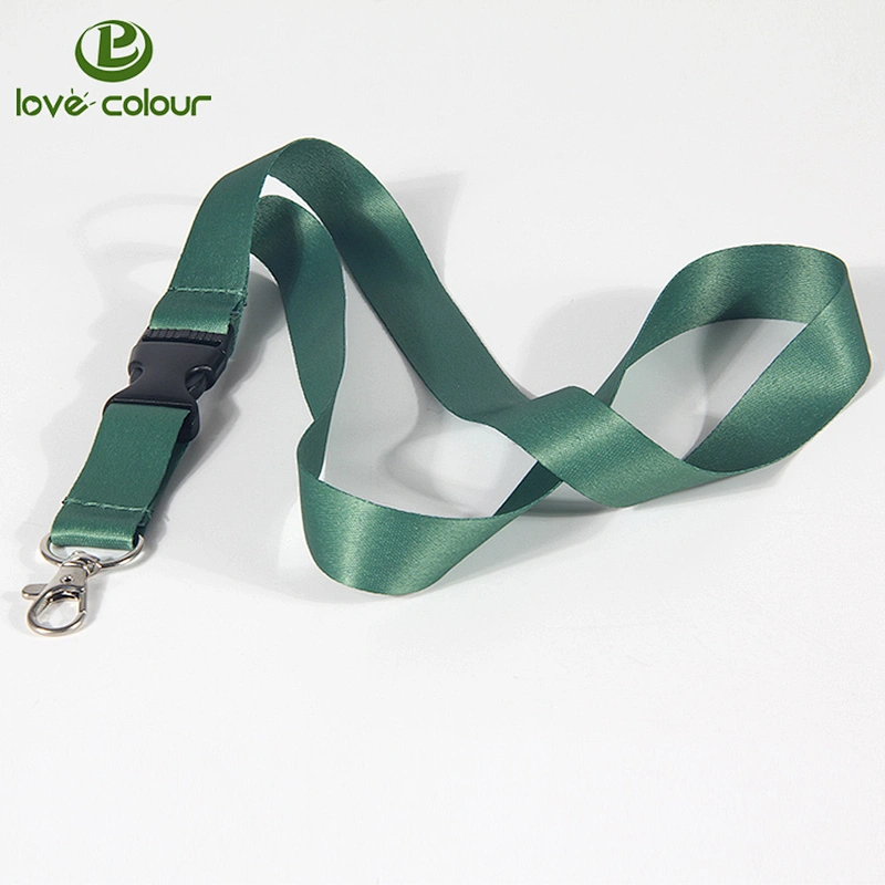 Hot selling Custom Black Polyester Cheap Plain lanyards