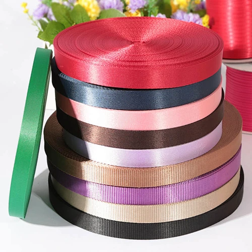 Different color custom nylon webbing straps for bags