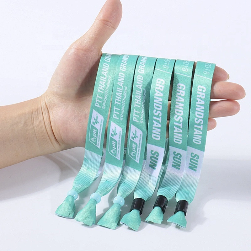Wholesale Promotional Gift Custom Sublimation Heated Transfer Printing Polyester Eco-Friendly Wristband