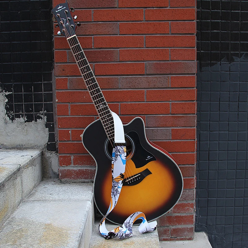 Instrument accessories thermal transfer polyester guitar strap
