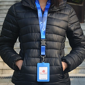 Economic Custom Lanyards With Printed Logo Polyester Sublimation Lanyard