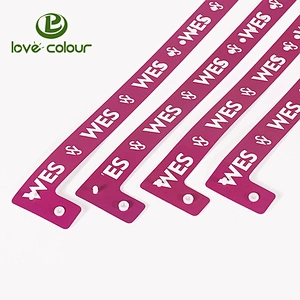 Custom Printed PVC Vinyl Wristband/One Off Wrist band For Ticket