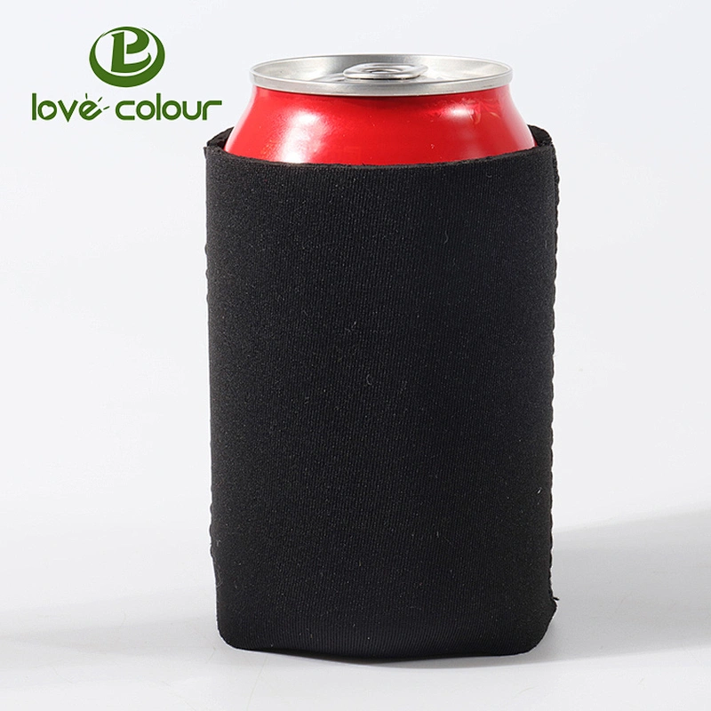 Custom neoprene collapsible folding beer can cooler / sleeve /stubby holder with base